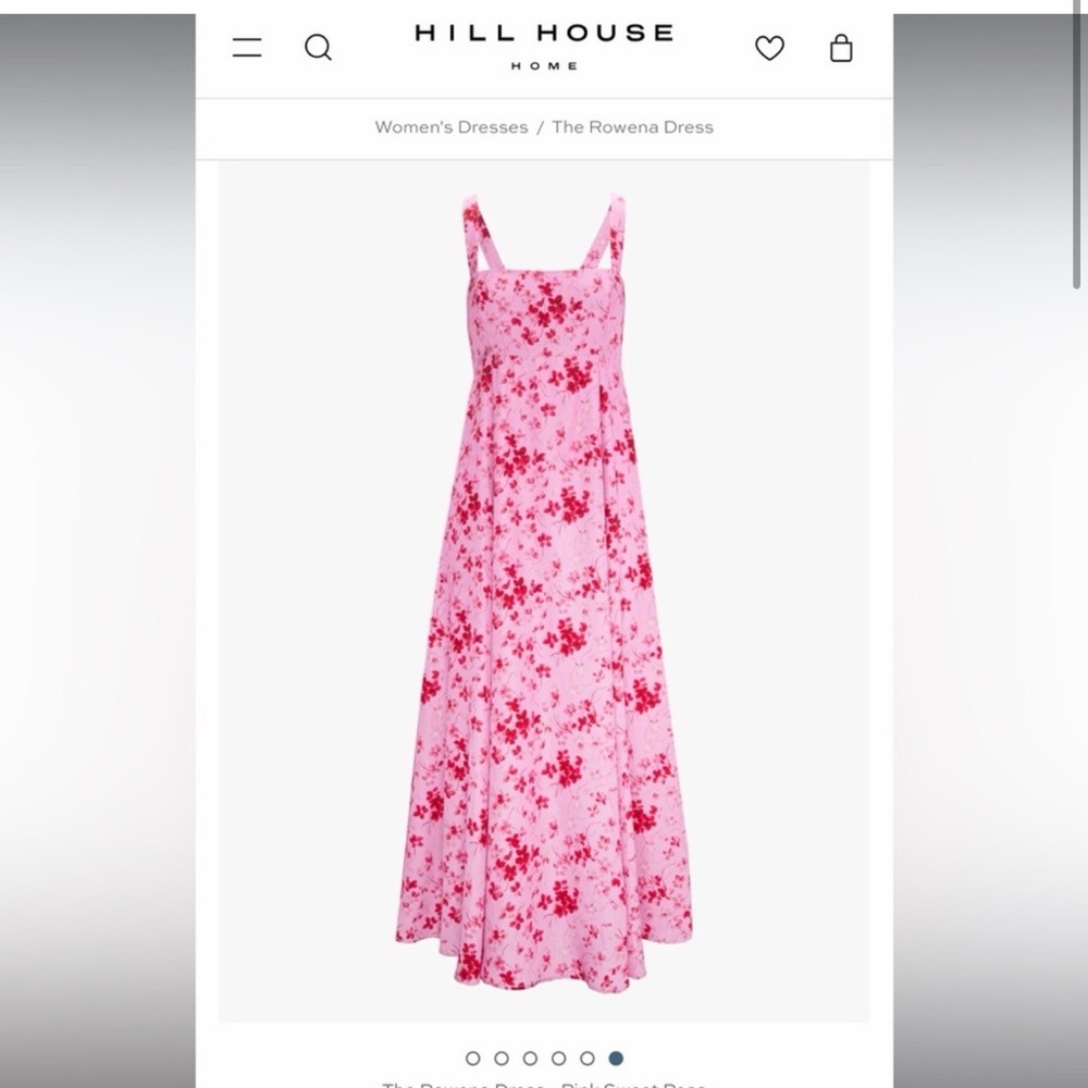 Hill House Pink Floral Maxi Dress- NWT XS
